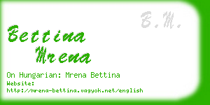 bettina mrena business card